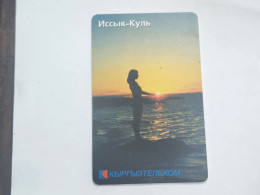 KYRGYZSTAN-(KG-KYR-0017B)-lake Lssyk-kul4-(54)-(50units)-(701450)-(TIRAGE-20.000)-used Card+1card Prepiad Free - Kirguistán