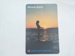 KYRGYZSTAN-(KG-KYR-0017B)-lake Lssyk-kul4-(65)-(50units)-(719967)-(TIRAGE-20.000)-used Card+1card Prepiad Free - Kirguistán