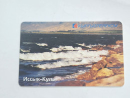 KYRGYZSTAN-(KG-KYR-0018A)-lake Lssyk-kul5-(43)-(50units)-(00500131)-(TIRAGE-15.000)-used Card+1card Prepiad Free - Kirgisistan