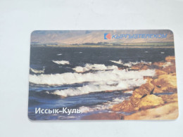 KYRGYZSTAN-(KG-KYR-0018A)-lake Lssyk-kul5-(44)-(50units)-(00502714)-(TIRAGE-15.000)-used Card+1card Prepiad Free - Kirghizistan