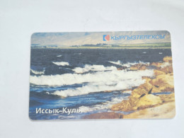 KYRGYZSTAN-(KG-KYR-0018B)-lake Lssyk-kul5-(65)-(50units)-(742810)-(TIRAGE-40.000)-used Card+1card Prepiad Free - Kirguistán