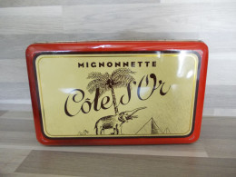 Oude Reclame Objekt Blikken Doos Côte D'Or Chocolade Mignonnette - Ancienne Boîte En Tôle Chocolat - Cans