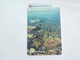KYRGYZSTAN-(KG-KYR-0019)-lake Lssyk-kul6-(46)-(50units)(00451439)(TIRAGE-10.000)used Card+1card Prepiad Free - Kyrgyzstan
