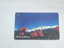 KYRGYZSTAN-(KG-KYR-0022)-lake Lssyk-kul9-(67)-(100units)(00517668)(TIRAGE-10.000)used Card+1card Prepiad Free - Kirguistán