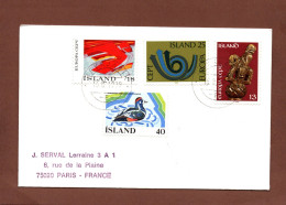 (RECTO / VERSO) ENVELOPPE EN 1979,  AVEC SUPERBES TIMBRES D' ISLANDE - ISL - Storia Postale