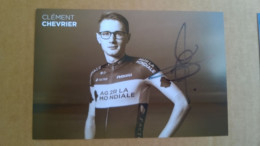 COUREUR CYCLISTE -  CLEMENT CHEVRIER (Cyclisme)....Signature...Autographe Véritable... - Deportivo