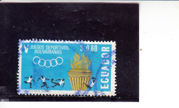 ECUADOR  1965 -  Yvert  740 - Calcio - Coppa America