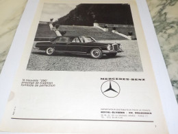 ANCIENNE PUBLICITE VOITURE MERCEDES 250 BENZ  1966 - Voitures