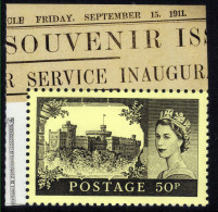 GB 2011 QE2 50p Aerial Post Windsor Castle Umm Ex Book SG 3221a ( E1085 ) - Unused Stamps