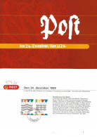 Denmark 1999  375 Years  Postforordning - Entry Into The Year 2000  MI 1231-1232 In Folder -cancelled 9.12.99 - Briefe U. Dokumente