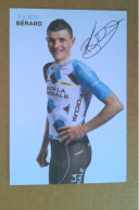 COUREUR CYCLISTE - JULIEN BERARD (Cyclisme)....Signature...Autographe Véritable... - Sportief