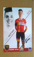 COUREUR CYCLISTE - JUSTIN MOTTIER  (Cyclisme)....Signature...Autographe Véritable... - Sportspeople