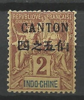 CANTON N° 18 NEUF*  CHARNIERE Aminci  / Hinge  / MH - Unused Stamps