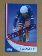 COUREUR CYCLISTE - QUENTIN LAFARGUE  (Cyclisme)....Signature...Autographe Véritable... - Sportspeople