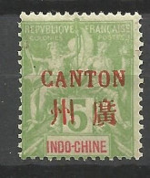 CANTON N° 5 NEUF* CHARNIERE  / Hinge  / MH - Nuevos