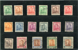 NEW ZEALAND - 1938-47  KGVI  DEFINITIVE  SET  FINE USED  SG 603/689 - Usati