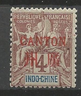 CANTON N° 3 NEUF*  CHARNIERE  / Hinge  / MH - Unused Stamps