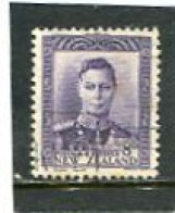 NEW ZEALAND - 1938  8d  VIOLET  KGVI  DEFINITIVE  FINE USED  SG 684 - Usati