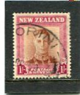 NEW ZEALAND - 1938  1s  KGVI  DEFINITIVE  FINE USED  SG 686 - Gebruikt