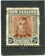 NEW ZEALAND - 1938  3s  KGVI  DEFINITIVE  FINE USED  SG 689 - Usati