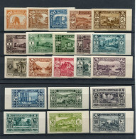 !!! GRAND LIBAN, SERIE N°128/148 NON DENTELEE NEUVE * TIRAGE FAIBLE - Unused Stamps