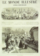 Le Monde Illustré 1874 N°882 Statue Jeanne D'Arc Russie St-Pétersbourg Italie Rome Carnaval - 1850 - 1899