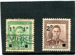 NEW ZEALAND - 1941  KGVI  OVERPRINTED  SET  FINE USED  SG 628/29 - Gebraucht