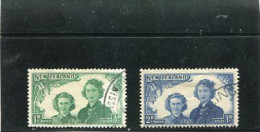 NEW ZEALAND - 1944  HEALTH  SET  FINE USED  SG 663/64 - Used Stamps