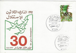 Envellope ALGERIE 1e Jour N° 1021 Y & T - Algérie (1962-...)