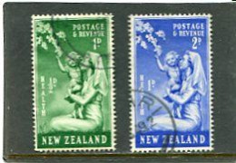 NEW ZEALAND - 1949  HEALTH  SET  FINE USED  SG 698/99 - Gebraucht