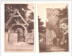 CANTERBURY .. TWO POSTCARDS BOTH OF OF ST MARTINS CHURCH CANTERBURY UNUSED - Canterbury