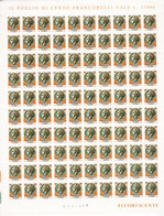 Italia Repubblica 1977 Siracusana 170 £ Foglio Da 100 **/MNH VF - Feuilles Complètes