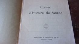 1950 CHARLES PENZ CAHIER D HISTOIRE DU MAROC ANNOTE CRAYON - Sin Clasificación