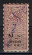 Indochine - Fiscaux - Greffe Cochinchine - 20 Cents , Série Enregistrement - Autres & Non Classés