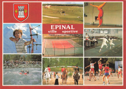 épinal * Souvenir Multivues , Les Sports * Tennis Escrime Hippisme équitation , Tir à L'arc , Gym , Handball , Canoë - Epinal