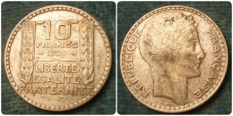 M_p> Francia 10 Franchi 1930 In Argento 10 Grammi - 10 Francs