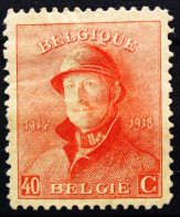 BELGIQUE                    N° 173                      NEUF* - 1919-1920 Behelmter König