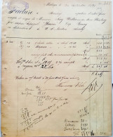 ► Facture 1891 MALAGA (Espagne) Francisco ELSTER Commande De RAISINS Envoyée Par Vapeur "Herrera" Via Anvers /1891 /F60 - Spain
