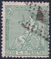 Spain 1873 Sc 193 España Ed 133 Used Rombo De Puntos Cancel - Oblitérés