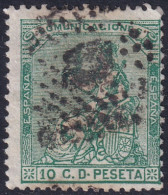 Spain 1873 Sc 193 España Ed 133 Used Rombo De Puntos Cancel - Gebraucht