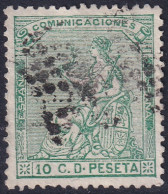 Spain 1873 Sc 193 España Ed 133 Used Rombo De Puntos Cancel - Used Stamps