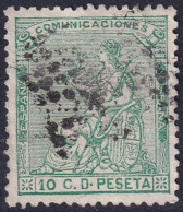 Spain 1873 Sc 193 España Ed 133 Used Rombo De Puntos Cancel - Gebruikt