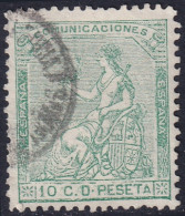 Spain 1873 Sc 193 España Ed 133 Used Date Cancel - Usati