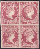 Spain 1856 Sc 45 España Ed 48C Block MNH** Type IV - Ungebraucht