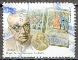 Brasil  2011 - Author Ivo Andric+winner Nobelprice - Michel 3956   Used, Oblitéré, Gest. - Used Stamps