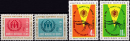 ONU NAZIONI UNITE NEW YORK 1959/62 - ANNO DEL RIFUGIATO + LOTTA CONTRO LA MALARIA- 2 SERIE COMPLETE NUOVE MNH** - Ongebruikt