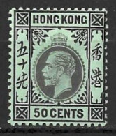 HONG KONG..KING GEORGE..V..(1910-36..)......" 1921..".....50c........SG128..........MH.. - Nuevos