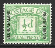 BECHUANALAND...KING GEORGE V..(1910-36..).." 1926.."..POSTAGE-DUE...HALFd.....SGD1...CREASED....(CAT.VAL.£15..).....HMH. - 1885-1964 Bechuanaland Protectorate