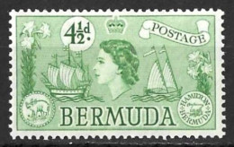 BERMUDA....QUEEN ELIZABETH II..(1952-22.)...." 1953..".....4 & HALFd......SG142.......MNH...... - Bermuda