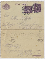 SWEDEN - 1925 Letter-Card Mi.K23b Uprated Facit F145A From Malmö To HELSINKI, Finland - Covers & Documents